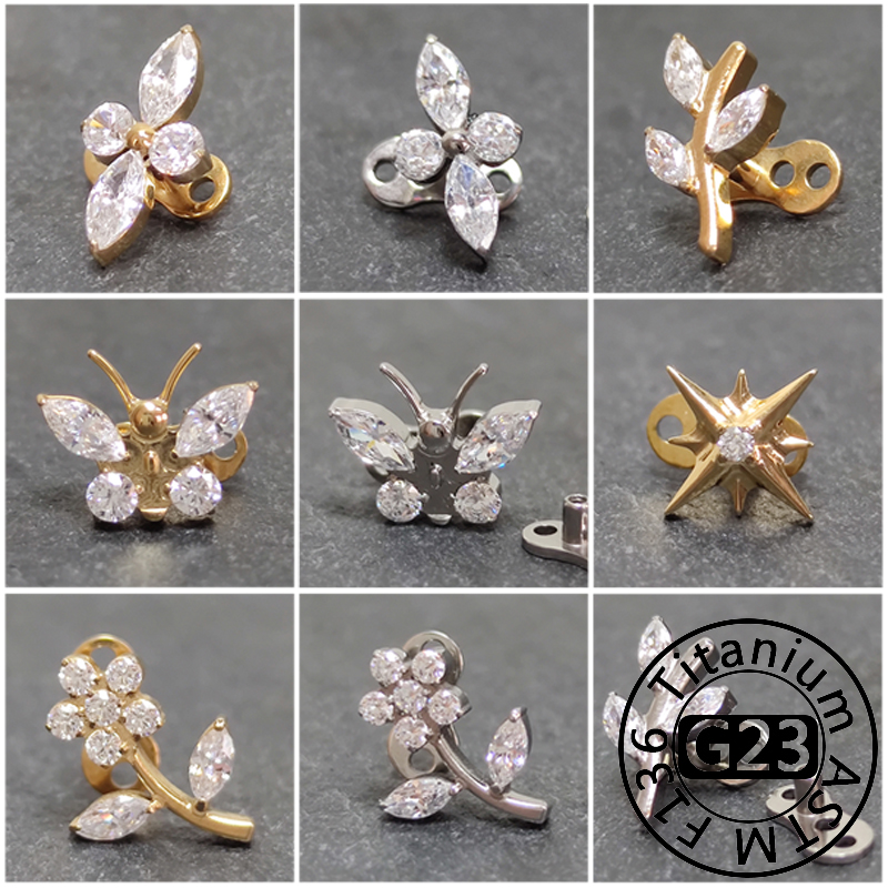 Dermal Anchor Top - G23 Titanium Zirkoon Micro Dermal Anchor