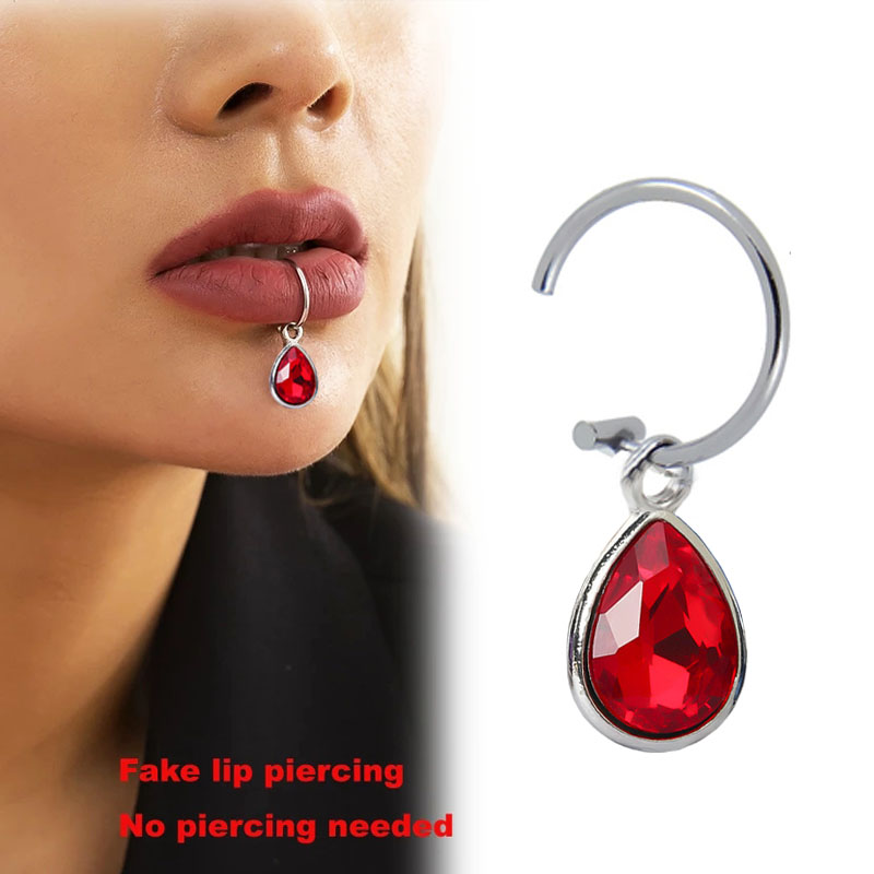 Body Jewelry Lip Ring - 1Pc Nep Piercing Lip Clip Persoonlijkheid