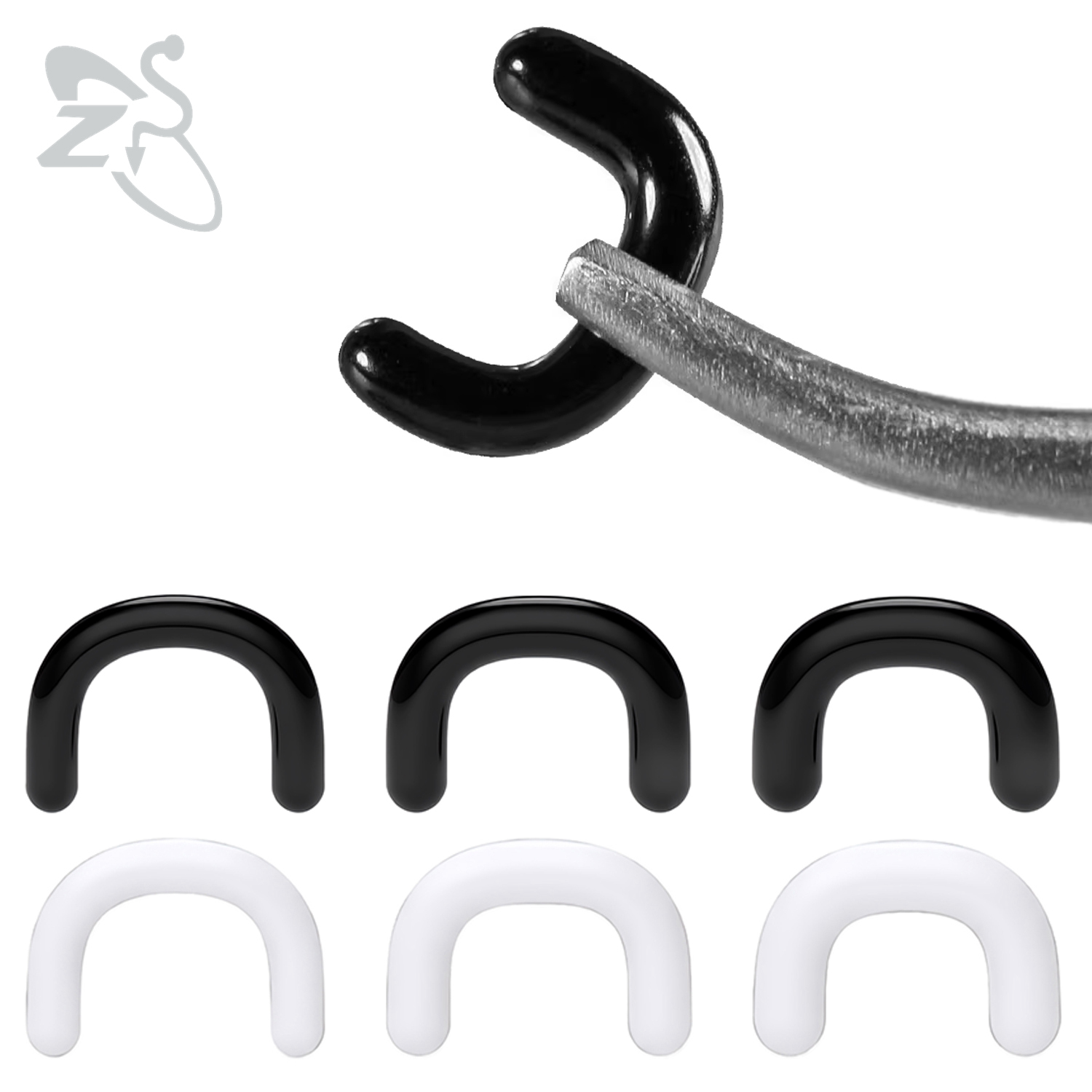 Zs Body Jewelry - ZS 1 PC U-vormige acryl neusring
