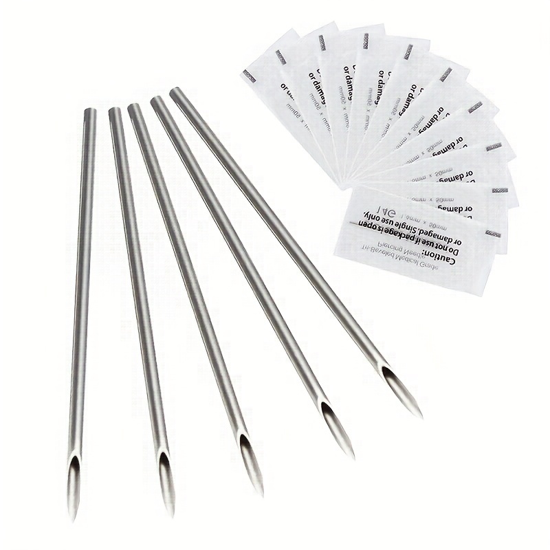 Body Jewelry Eyebrow - Wegwerp Steriele Body Piercing Naald 0.8/1/1.2/1.4/1.6mm