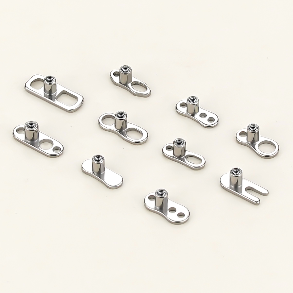 Dermal Anchor Top - 5 stuks/10 stuks/50 stuks titanium dermale