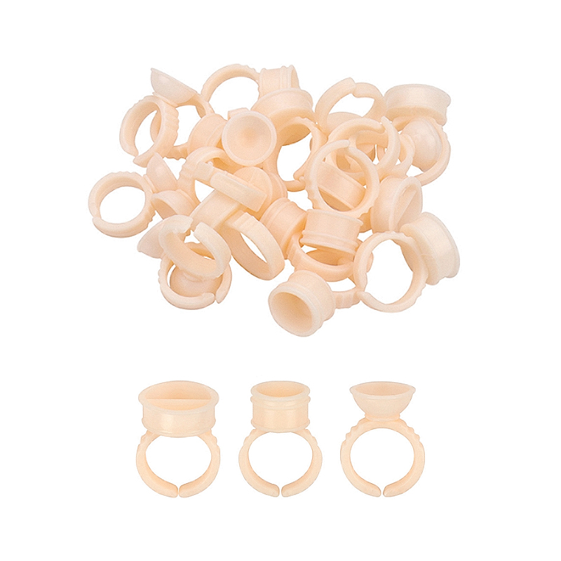 Body Jewelry Tattoo - 100/1000PCS Microblading Pigment Lijm Ringen Tattoo
