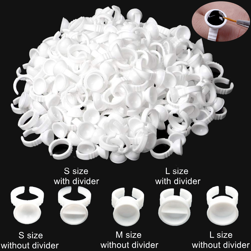 Body Jewelry Tattoo - 1000/500/100PCS Tattoo Inkt Ringen Cup Microblading