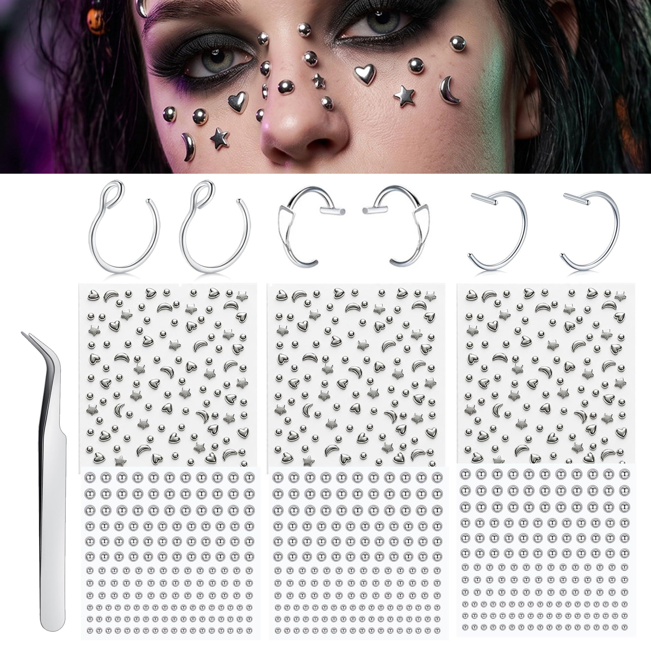 Body Jewelry Eyebrow - Neppe piercings, balletjes, stick-on neusring, nep
