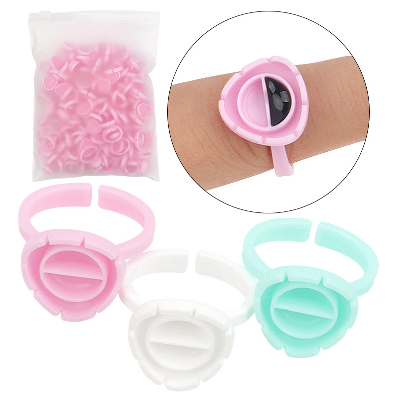 Body Jewelry Tattoo - 100 Stuks Wegwerp Wimperverlenging Lijm Ventilator