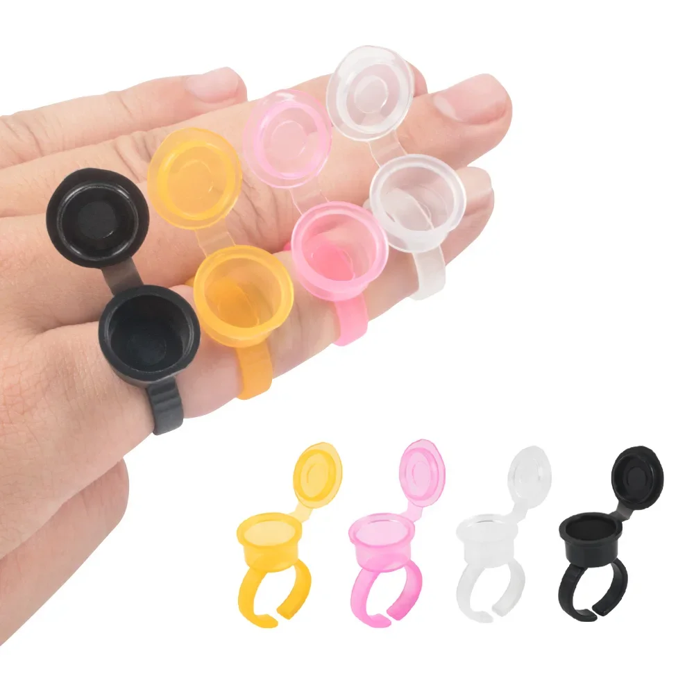 Body Jewelry Tattoo - 50PCS Tattoo Pigment Inkt Ring Cups