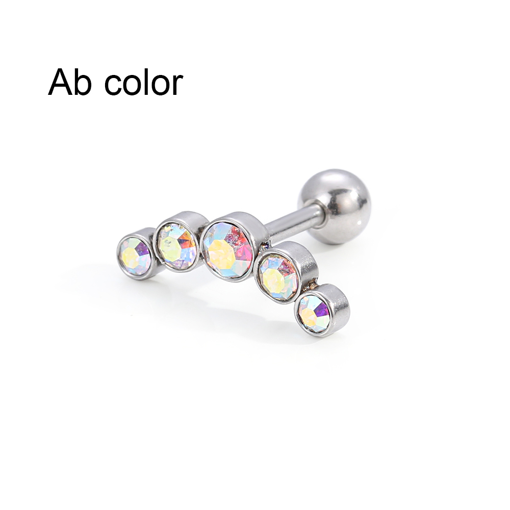 Body Jewelry Ear Piercing - 1 stuk modieus 16G kristal opaal