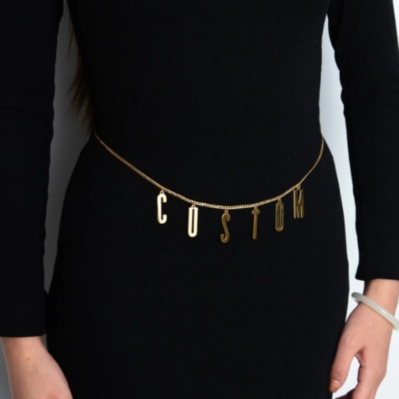 Body Jewelry Names - Gepersonaliseerde aangepaste naam taille ketting voor