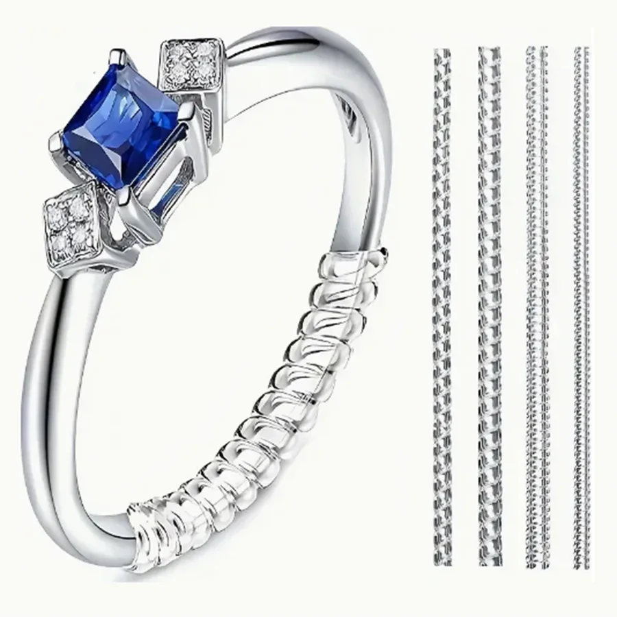Daith Heart Ring - 4/8 stuks-ringmaatregelaar-onzichtbare ringbeschermer, geschikt voor mannen