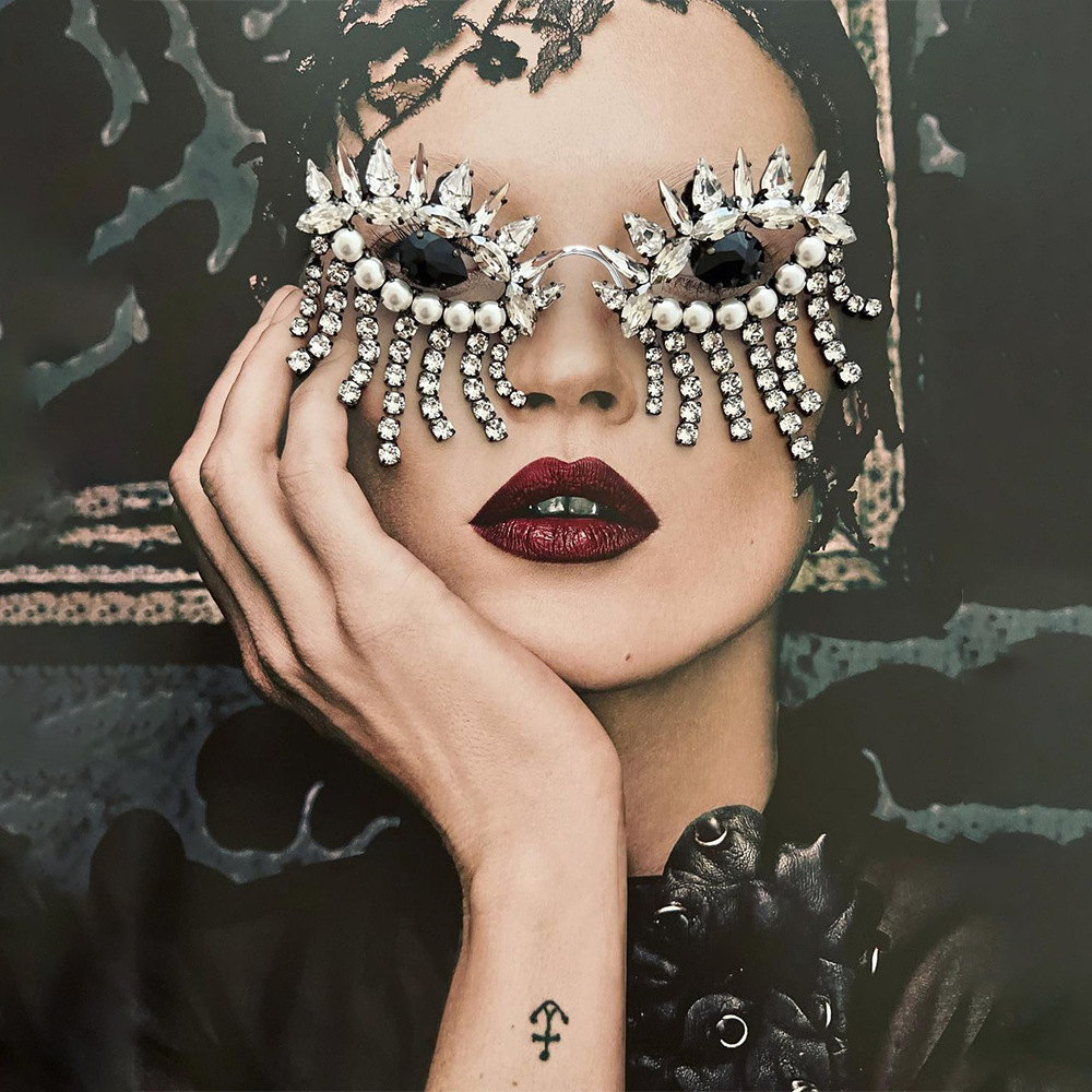Body Jewelry Y2K - Stonefans Kwastjes Frame Voor Vrouwen Designer