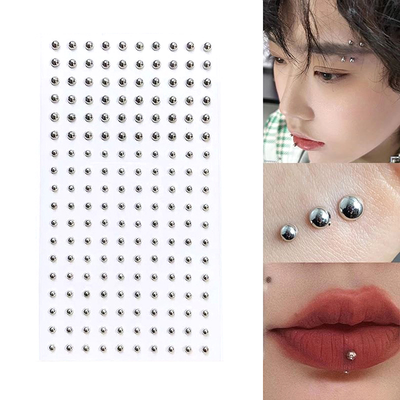 Body Jewelry Ear Piercing - Diamant Sticker Fake Neus Stud Zelfklevende