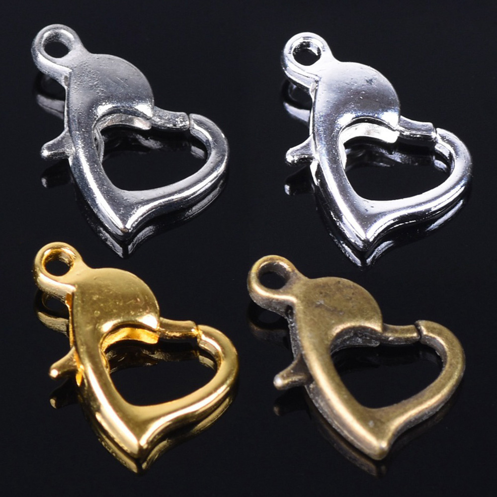 Body Jewelry Diy - 30Pcs 12X8Mm Goud/Zilver/Brons Kleur Metal Heart