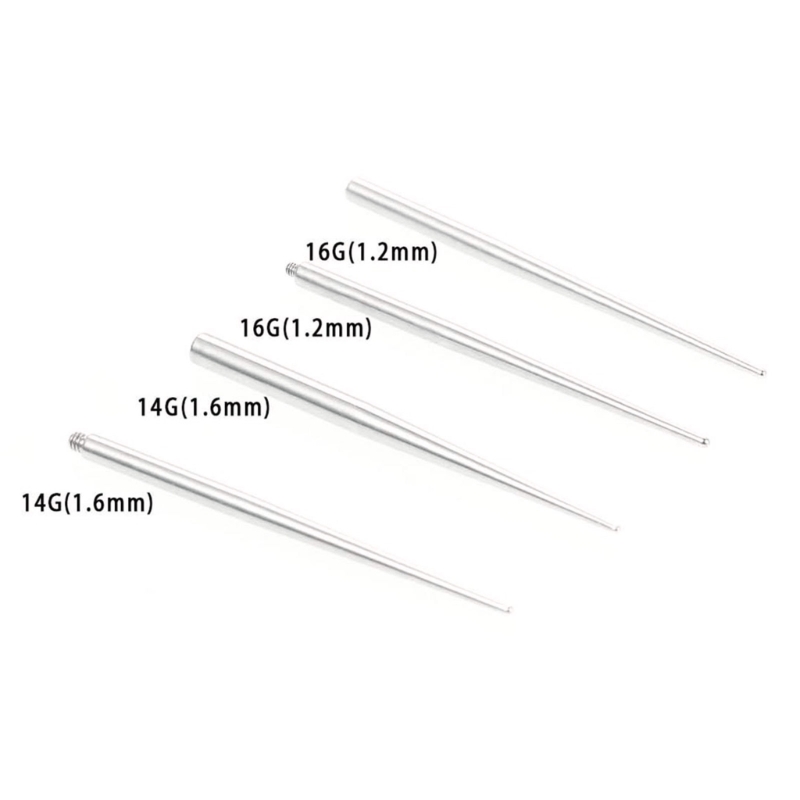 Body Jewelry Ear Piercing - Stalen Kegel Inbrengpin Staaf Voor Oor/Neus/Navel/Tepels/Lip/Wenkbrauw