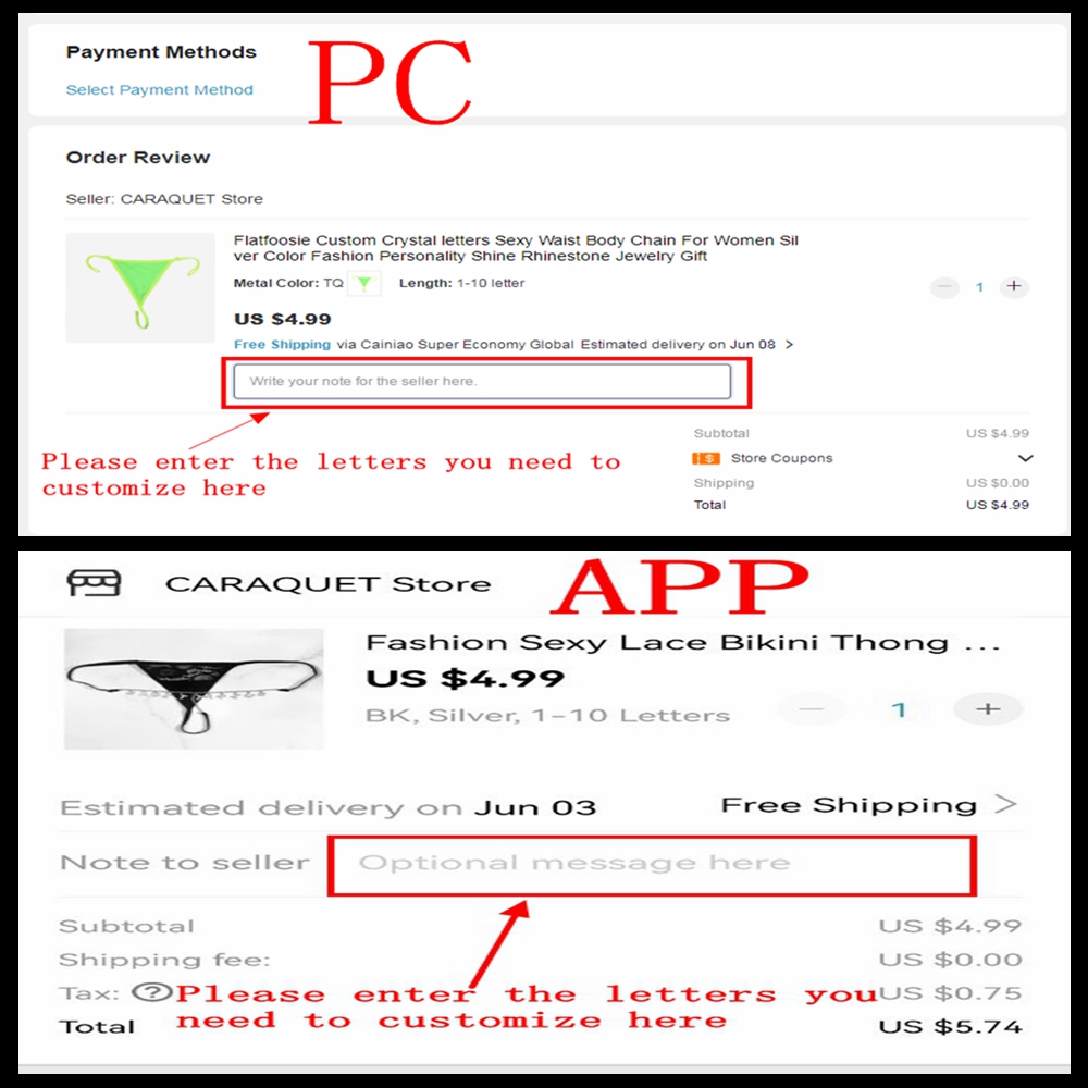 Aangepaste bikini string met n - Body Jewelry Names recensie en prijs