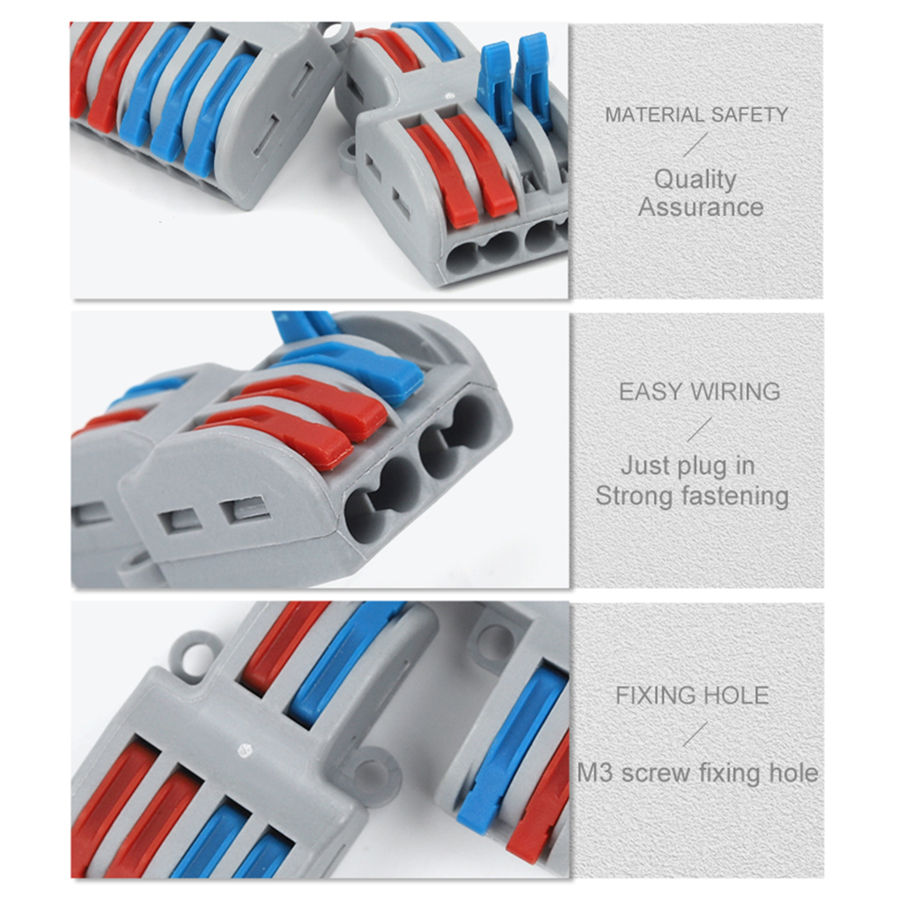 Quick Wire Connector Universel - Threadless Push Pin recensie en prijs