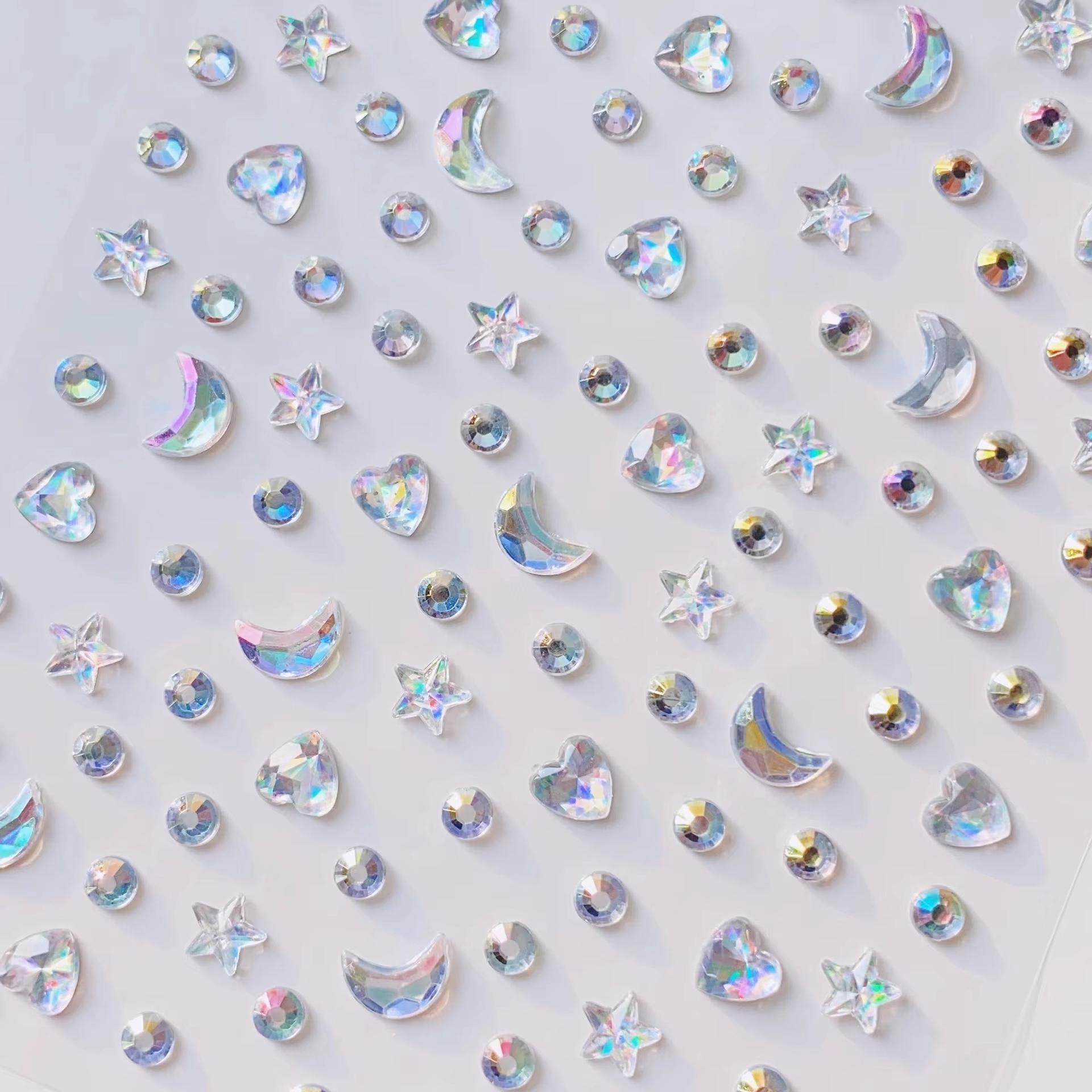 1/2 stuks 3D Ster Maan Hart St - Body Jewelry Eyebrow recensie en prijs