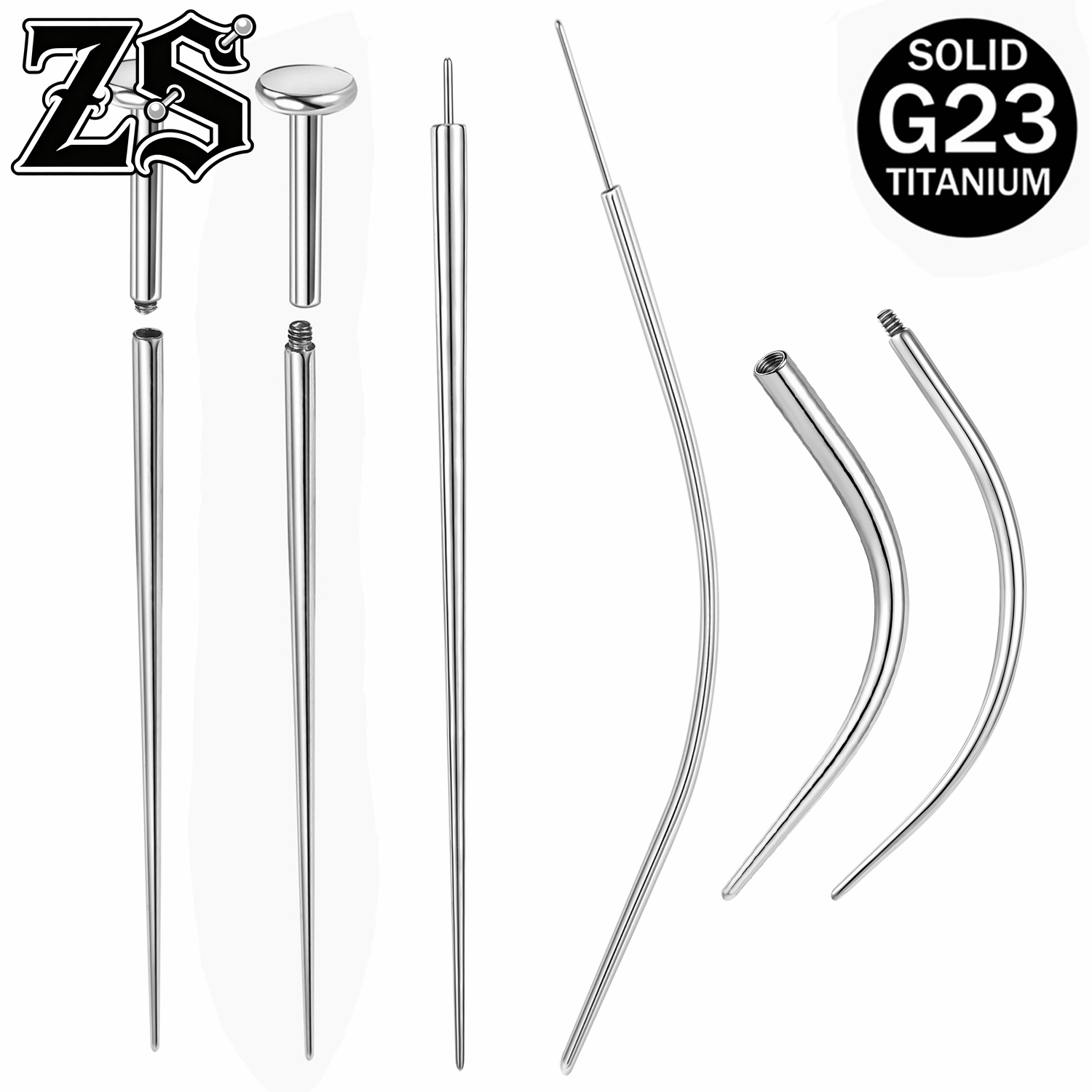 ZS ASTM F136 Titanium Staal 1- - Zs Body Jewelry recensie en prijs