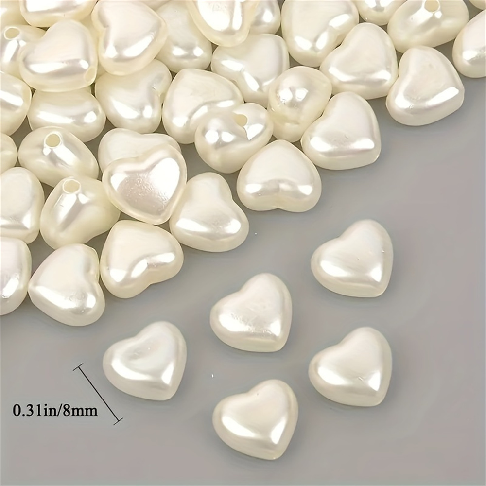 8 mm 50 stuks witte acryl hart - Daith Heart Ring recensie en prijs