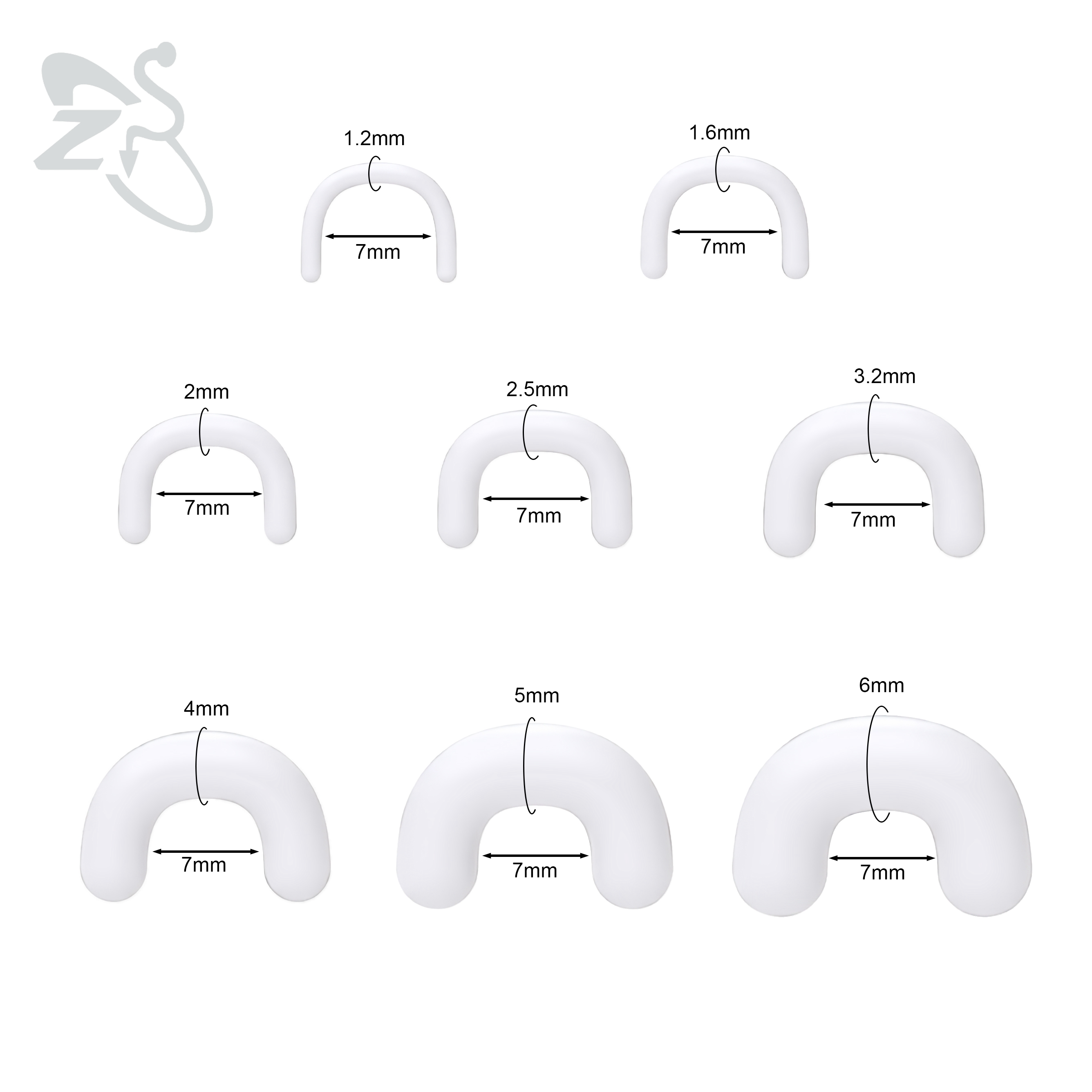 ZS 1 PC U-vormige acryl neusri - Zs Body Jewelry recensie en prijs