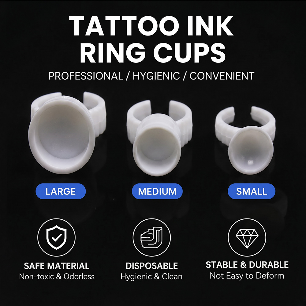 Tattoo Ink Ring Cups Wegwerp P - Body Jewelry Tattoo recensie en prijs