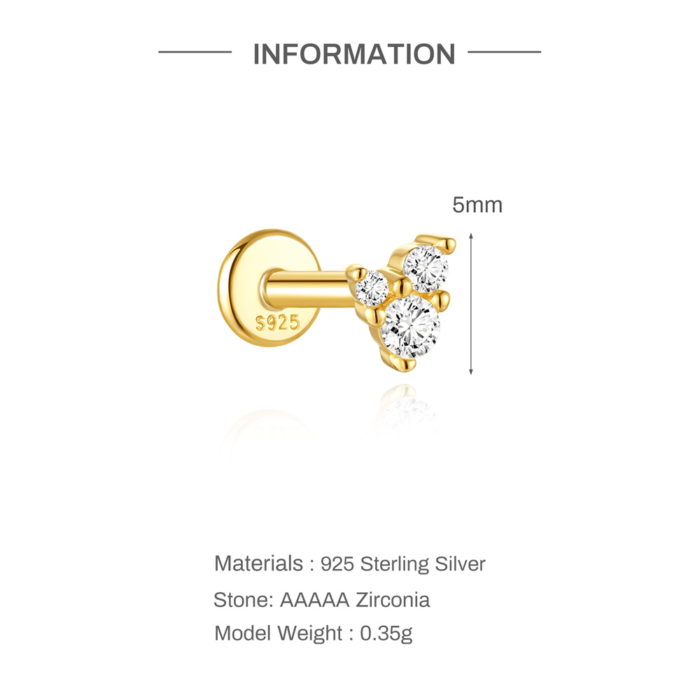 Aide 925 Sterling Zilver Oor B - Body Jewelry Ear Piercing recensie en prijs
