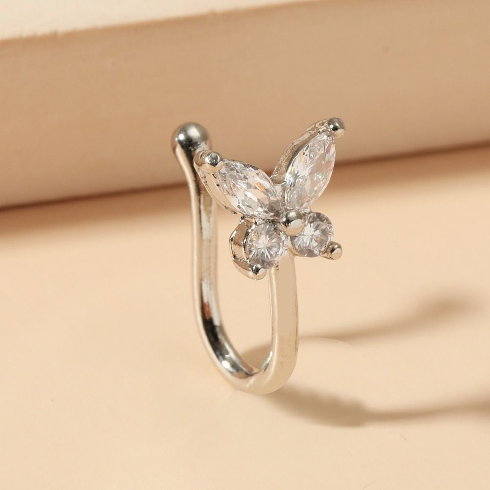 Rhinestone vlinder neusring zi - Body Jewelry Ear Piercing recensie en prijs