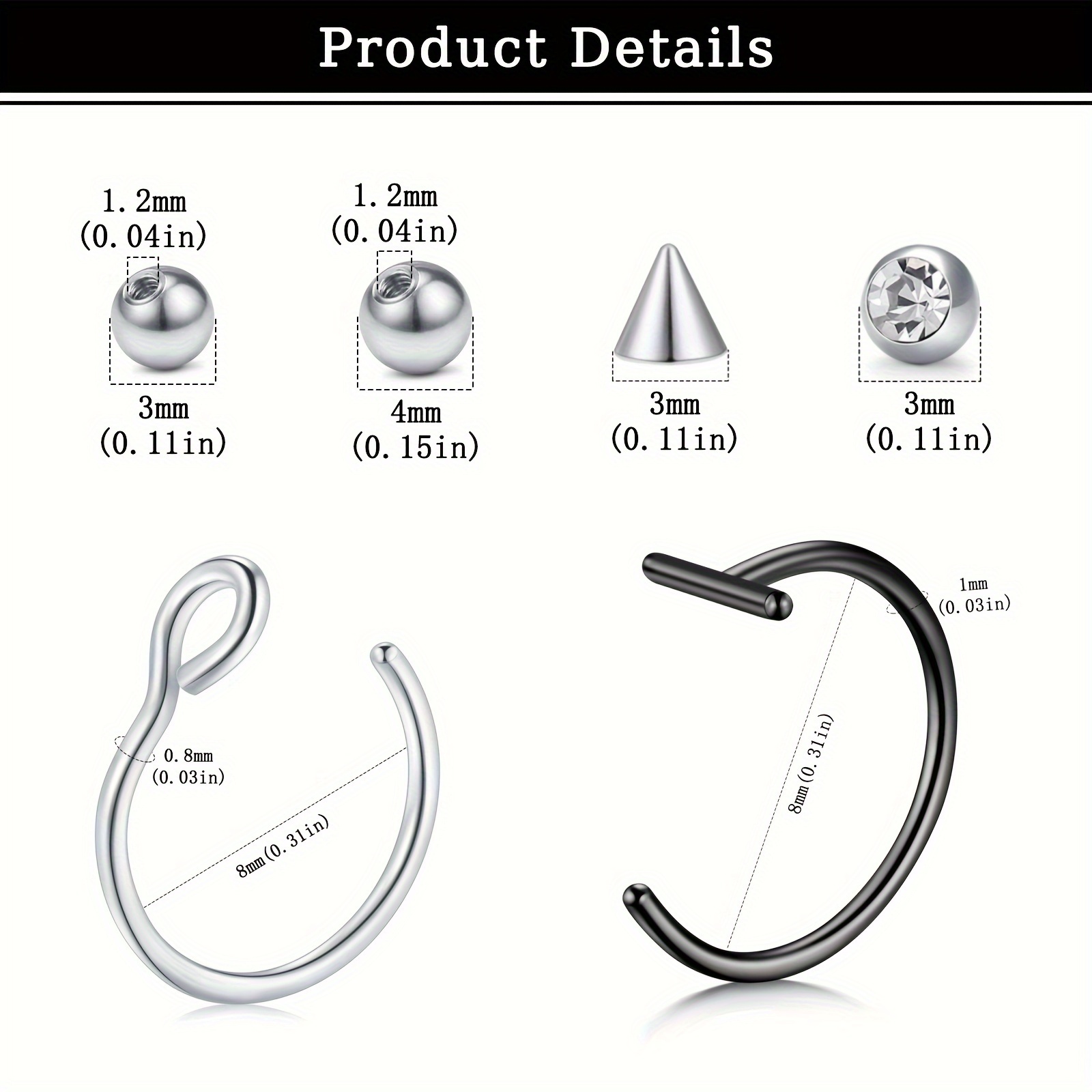 Nep-piercings, nep-lipring, ne - Body Jewelry Lip Ring recensie en prijs