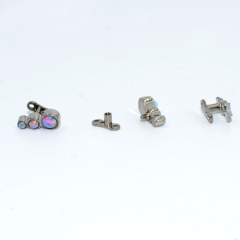1Pc Staal/Titanium Base Micro  - Dermal Anchor Top recensie en prijs