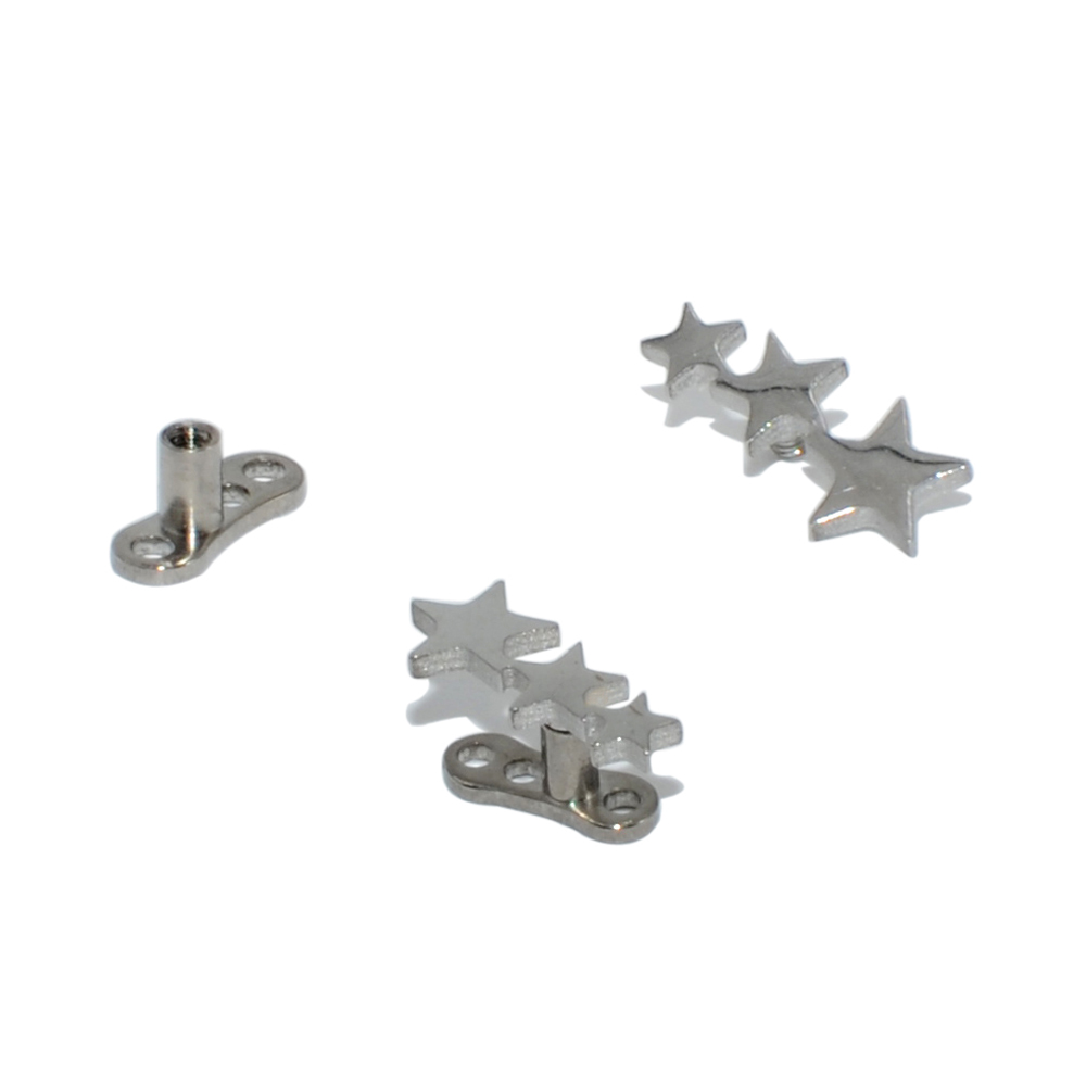 1Pc Staal/Titanium Base Micro  - Dermal Anchor Top recensie en prijs
