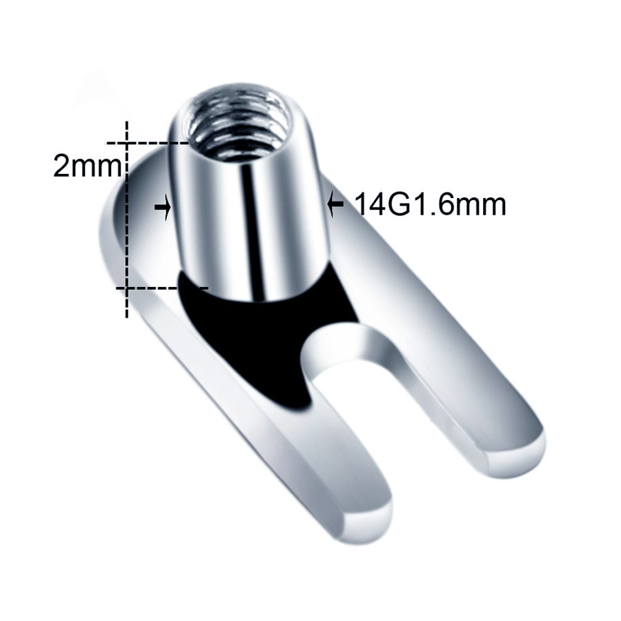 10 stks/partij G23 Titanium Mi - Dermal Anchor Top recensie en prijs