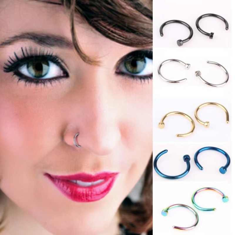 6 stks/partij Punk Sieraden Ne - Body Jewelry Lip Ring recensie en prijs