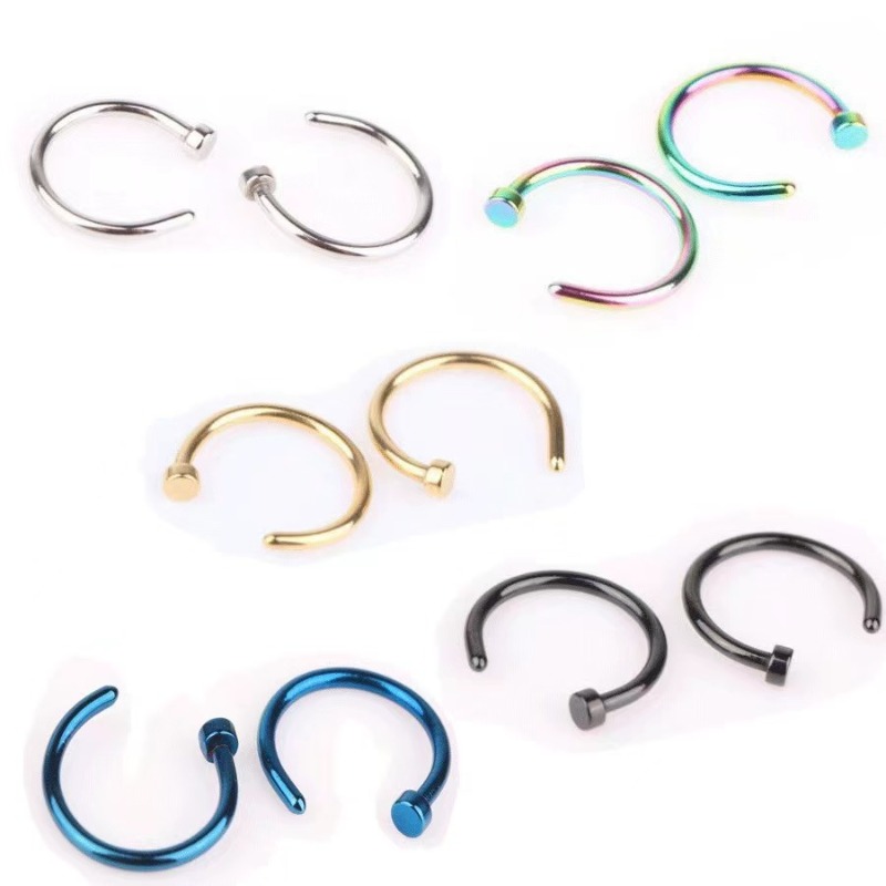 6 stks/partij Punk Sieraden Ne - Body Jewelry Lip Ring recensie en prijs