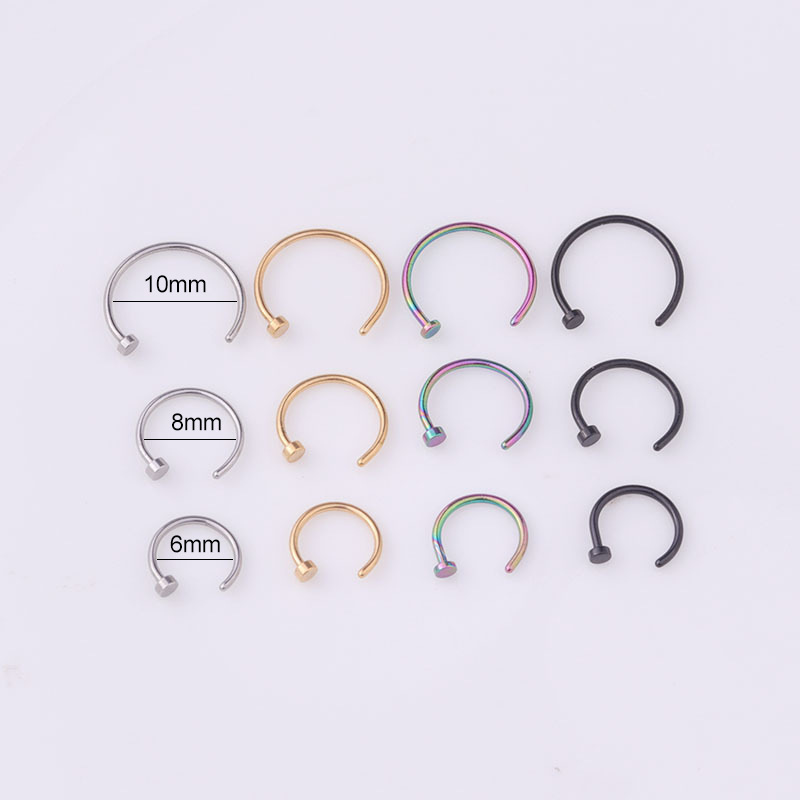 6 stks/partij Punk Sieraden Ne - Body Jewelry Lip Ring recensie en prijs