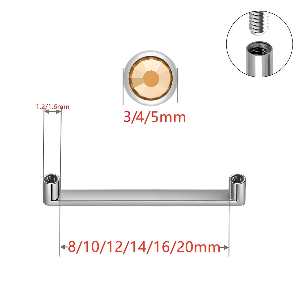ASTM F136 Titanium Dermal Anch - Dermal Anchor Top recensie en prijs