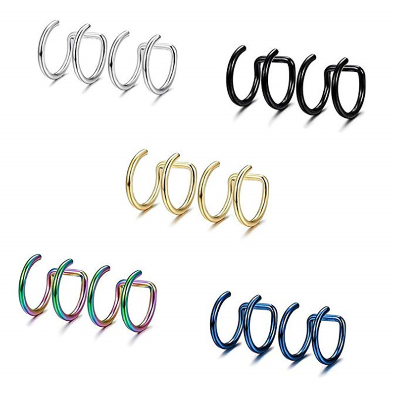 2 stuks 316L roestvrijstalen c - Body Jewelry Lip Ring recensie en prijs