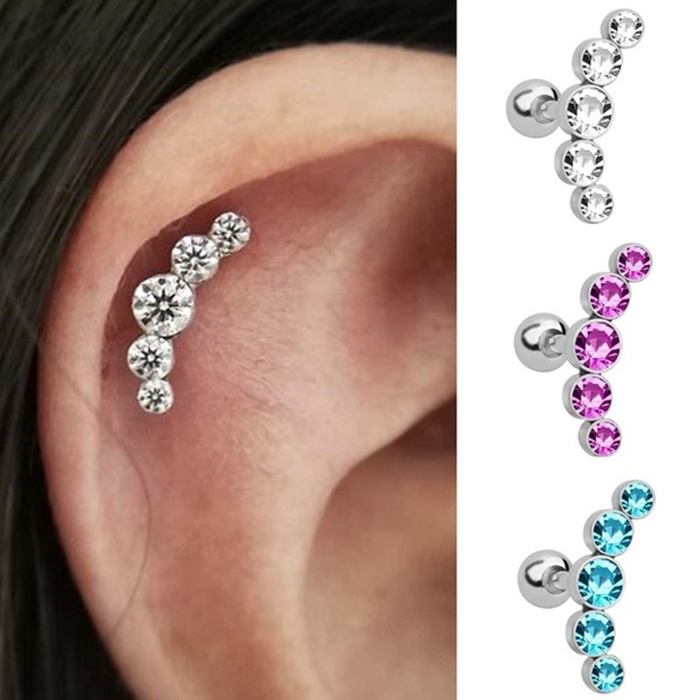 1 stuk modieus 16G kristal opa - Body Jewelry Ear Piercing recensie en prijs