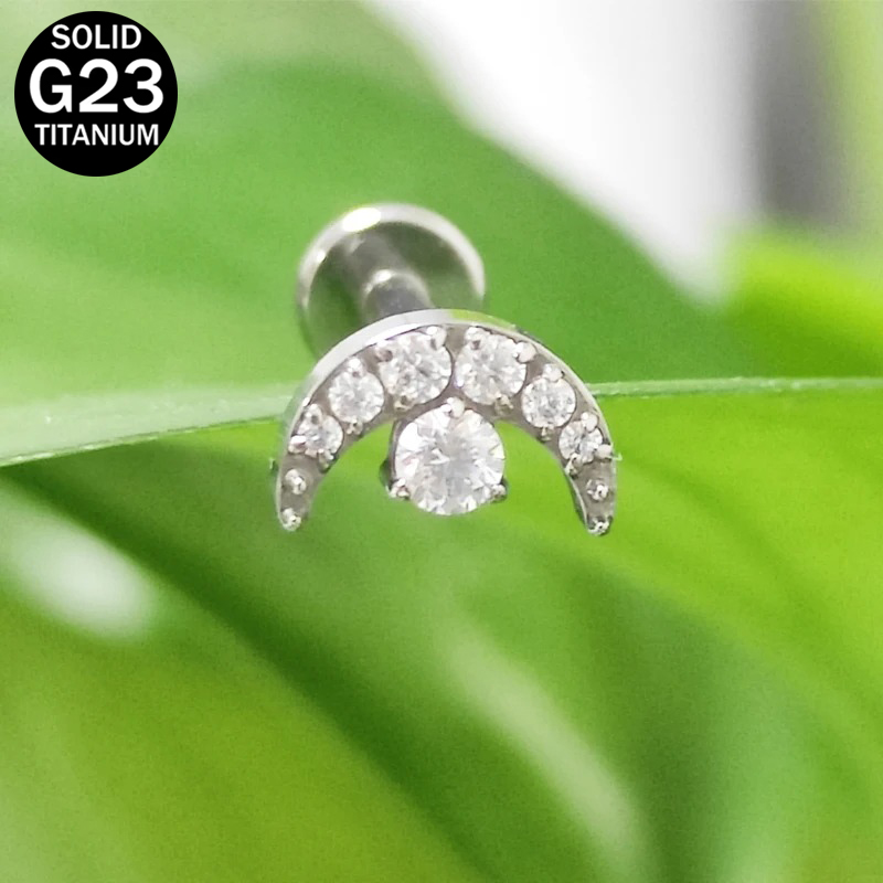 G23 Titanium Crescent-Moon-des - Dermal Anchor Top recensie en prijs