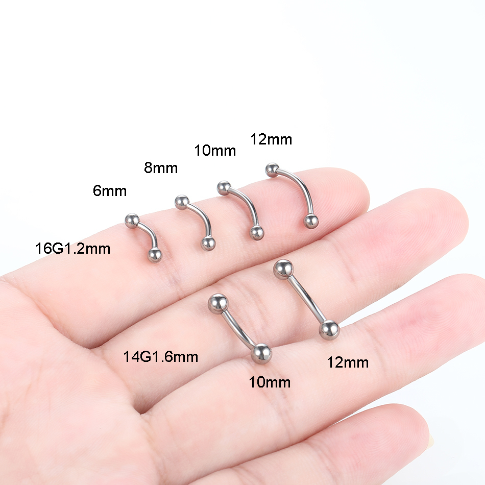 10 stks/partij G23 Titanium We - Body Jewelry Lip Ring recensie en prijs