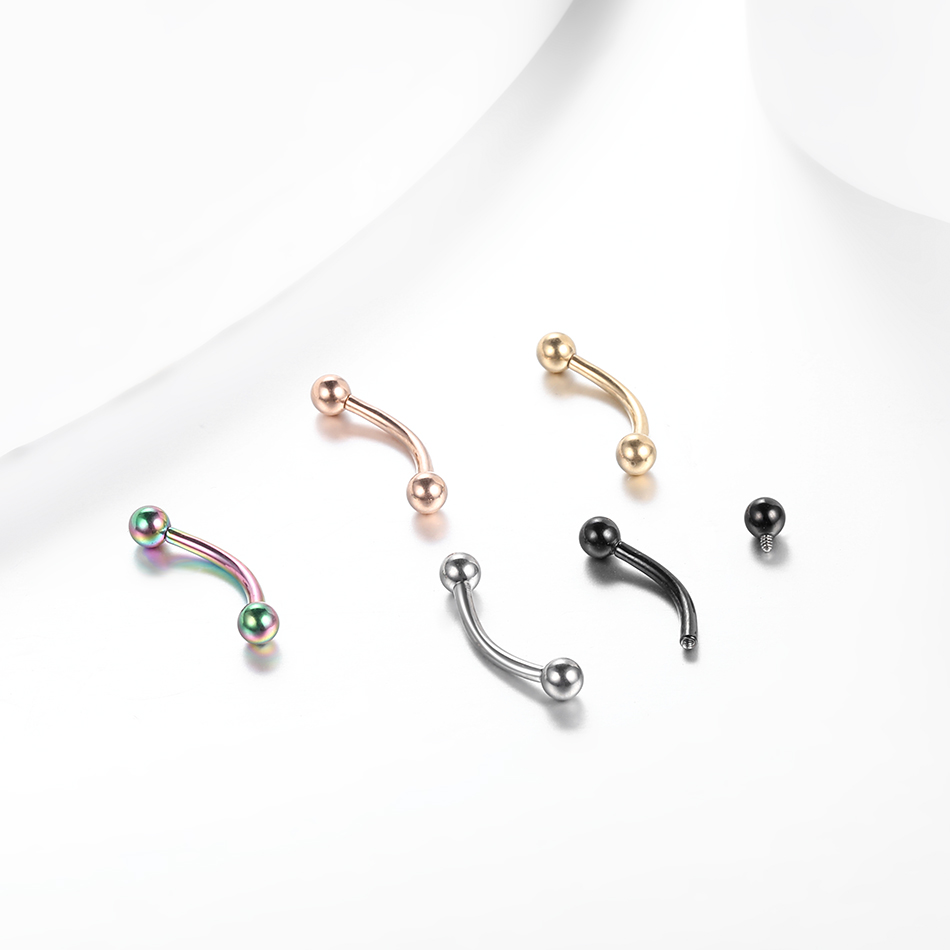 10 stks/partij G23 Titanium We - Body Jewelry Lip Ring recensie en prijs