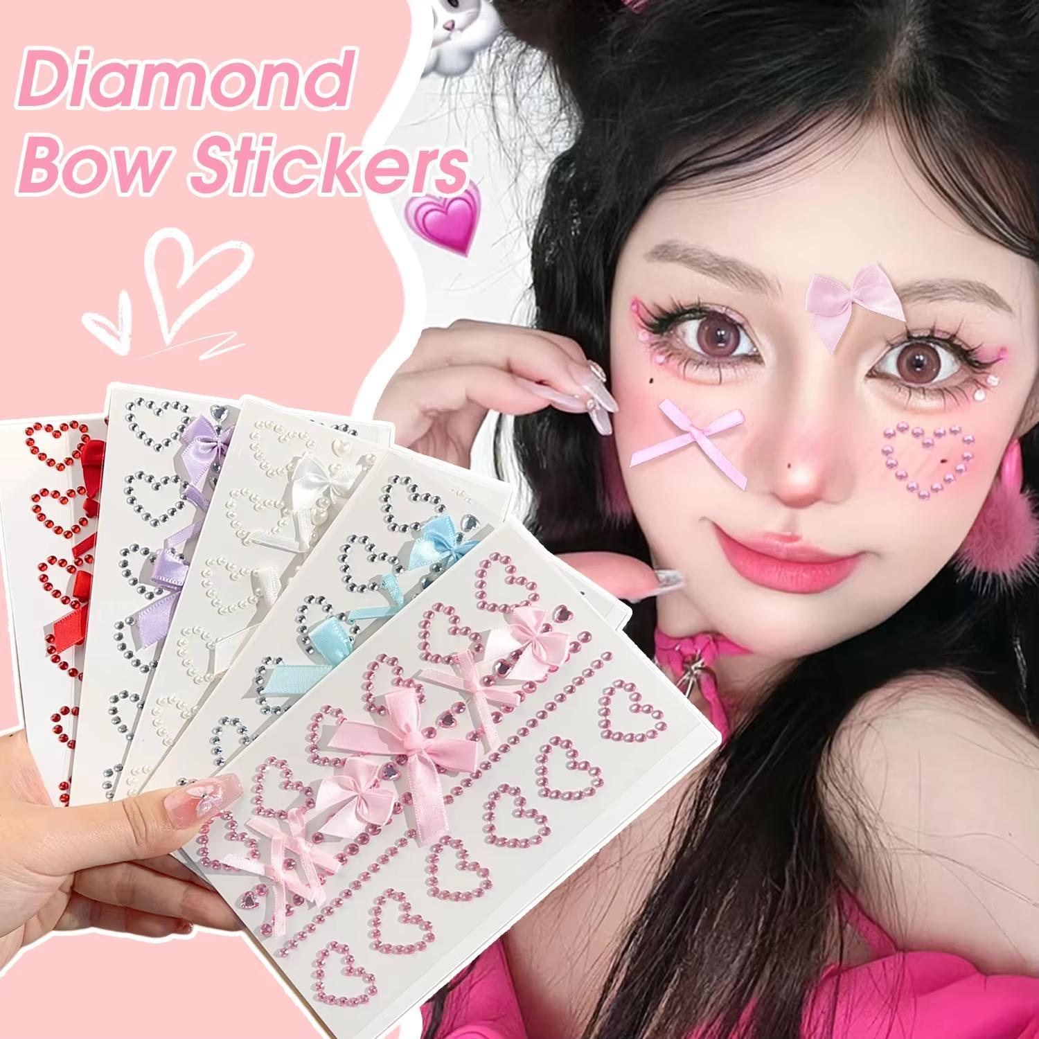 1 Blad Rode Lint Boog Sparkly  - Body Jewelry Tattoo recensie en prijs