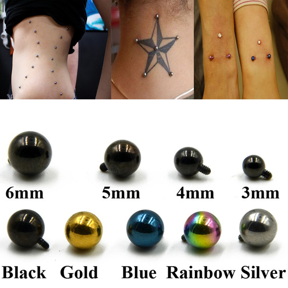 1 Pcs Chirurgisch Staal Micro  - Dermal Anchor Top recensie en prijs