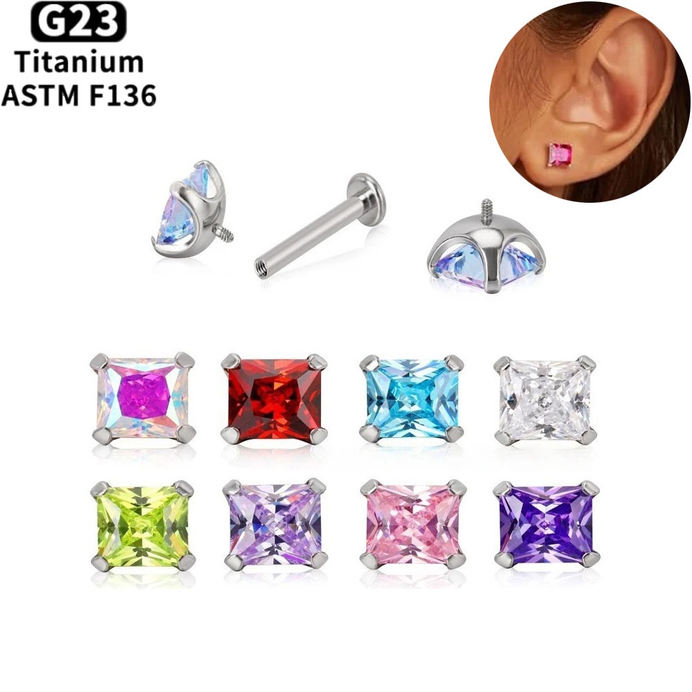 ASTM F136 Titanium Lip Piercin - Body Jewelry Lip Ring recensie en prijs