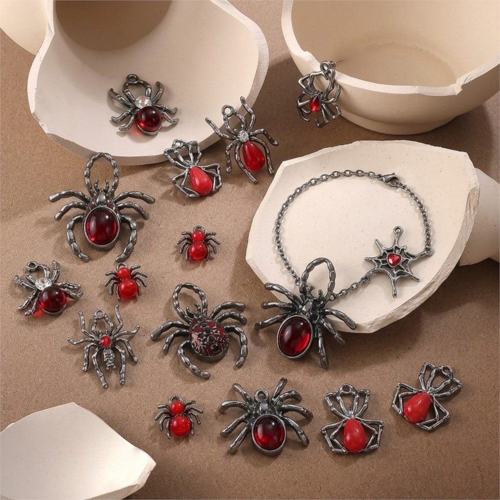 5 stks Gothic Black Spider Cha - Body Jewelry Y2K recensie en prijs