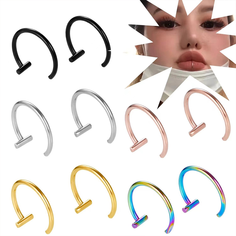 18G Chirurgisch staal lip ring - Body Jewelry Lip Ring recensie en prijs