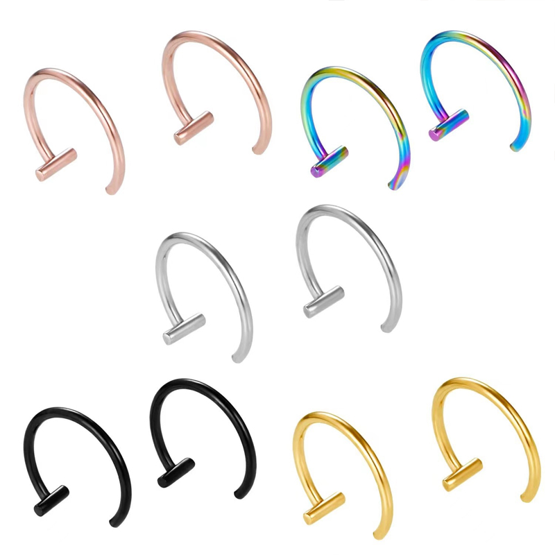 18G Chirurgisch staal lip ring - Body Jewelry Lip Ring recensie en prijs