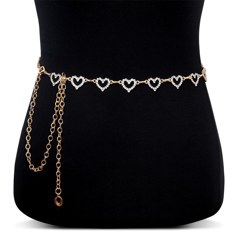 Modeketting met strass hartjes - Body Jewelry Online recensie en prijs