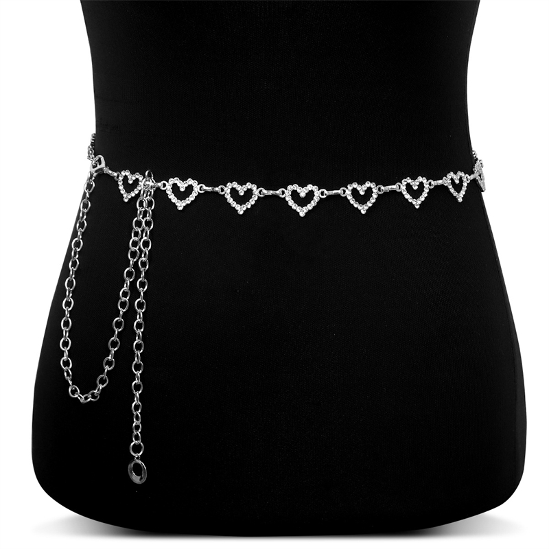 Modeketting met strass hartjes - Body Jewelry Online recensie en prijs