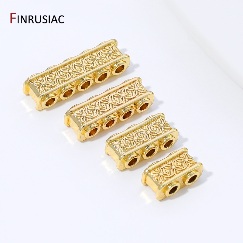 18K verguld messing rechthoeki - Body Jewelry Diy recensie en prijs