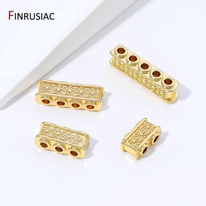 18K verguld messing rechthoeki - Body Jewelry Diy recensie en prijs