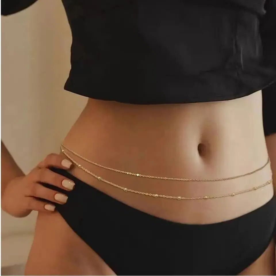 HipHop Dubbele Lagen Buikketti - Body Jewelry Online recensie en prijs